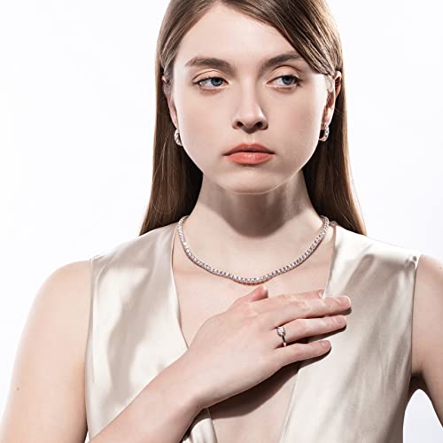 Raivari Moissanite Engagement Rings,1 Ct Bezel Setting Round Lab Created Diamond Solitaire Promise Rings In 14K White Gold Plated Sterling Silver, Anniversary Rings For Women6.5 #TOP4