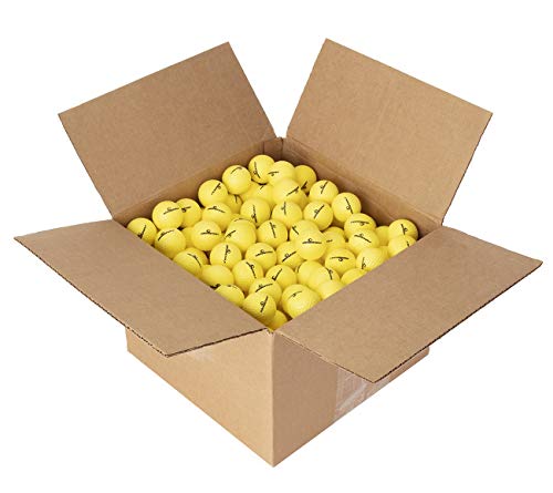 ALMOSTGOLF Limited Flight Practice Foam Golf Balls Realistic Spin Trajectory & Accuracy Training Bulk Pack of 240 Hi-Vis Yellow