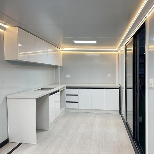 Customized Modern 40FT Tiny Houses to Live in for Adults, Mobile Expandable Prefab Tiny Home for Sale with 2/3 Bedrooms, Kitchen, Bathroom | Luxury Prefabricated Modular Container House Kit - Image 4