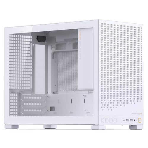 Jonsbo D32 PRO PC-Gehäuse Weiß – Kompaktes mATX-Case mit Back-Connect-Support, Tempered Glass, Staubfiltern & High-End-Kühlung