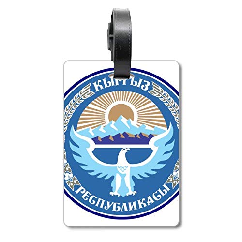 Étiquette de valise Kirghizistan Asie pour identification de bagage voyage