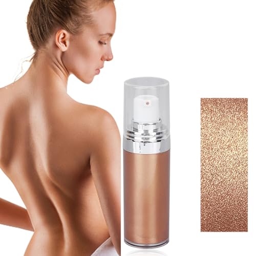 Maquillaje Corporal Con Purpurina Crema Líquida Hidratante y Brillante Para El Cuerpo de La Cara...