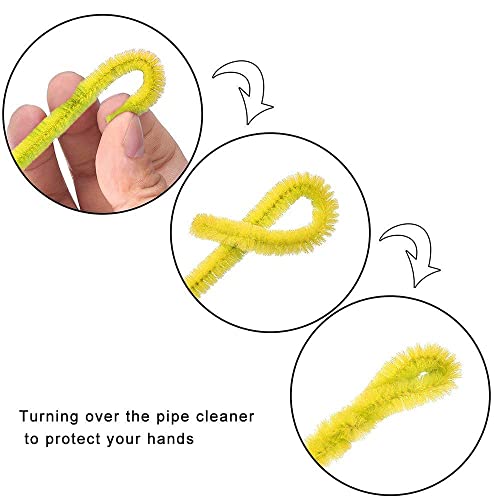 1,000 Pipe Cleaners In 20 Colors Pipe Cleaners Value Pack Of Multicolor Chenille Stems For Diy Arts And Craft Projects And Decorations - 6 Mm X 12 Inch #TOP5