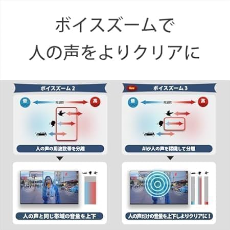Voice Zoom technology for clear voices