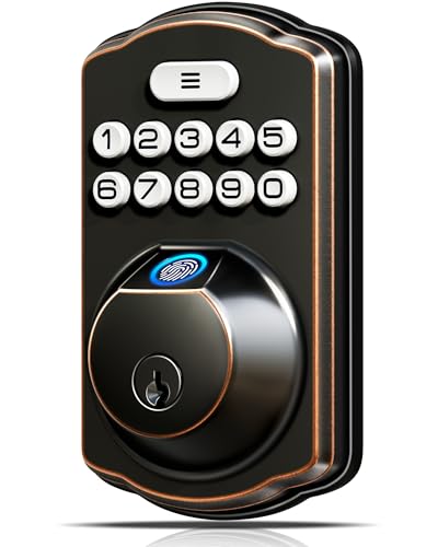 Veise Fingerprint Door Lock, Keyless Entry, Auto Lock, Electronic Keypad