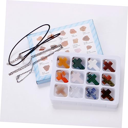 Kit de bijoux avec chaîne en or et pendentif fleur texturée - 7