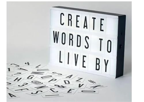 Luminária Letreiro LED Quadro Decorativo Light Box Luminoso