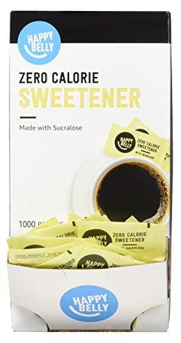 Amazon Brand - Happy Belly Zero Calorie Yellow Sucralose Sweetener Powder Packet, 1000 count (Previously Sugarly Sweet), 2.2 pound (Pack of 1) - image 4