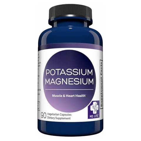 MD. Life Magnesium Potassium Supplement - 90 Capsules Cover
