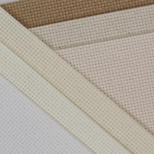 Image of KCS 6 pc of 12 inch x 18 inch (30cmx45cm) Counted Cotton Aida Cloth Cross Stitch Fabric (16CT-D)