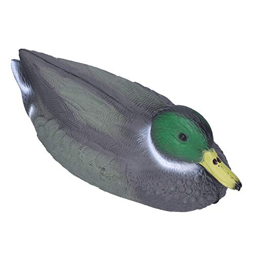 Fdit Duck , Floating Plastic Duck Realistic Duck Hunting Garden Pool Yard Lake Decor 26x11.5cm(Male Mandarin Duck)