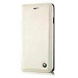 Iphone 6s Plus Case , Luxury Wallet Flip Leather Case for Iphone 6s Plus (White)