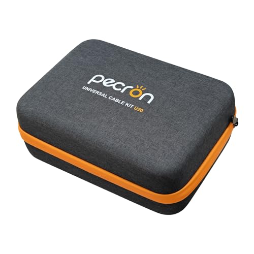 Image of pecron U20 Universal Cable Kit with 17 Different XT60 Adapter Cables, 3*Z30 Hub, 1*Monitor Hub, XT60-F to MC4 /DC5525 /Cigarette Adapter /XT60 Female /XT60 Male for Power Station, Solar Panel