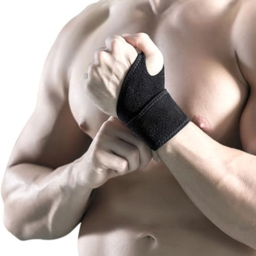 Cinta para entorse de pulso - Suporte de pulso macio ajustável - Cinta de mão amigável para a pele,
