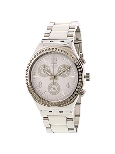 Preisvergleich Produktbild Swatch Damen Chronograph Quarz Uhr mit Edelstahl Armband YCS119G