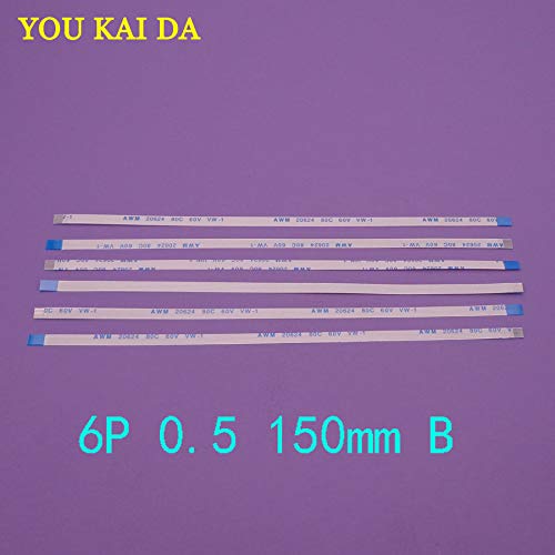 Wiring Connecting Terminals - 50pcs FFC FPC Flat Flexible Cable 0.5mm Pitch 6 pin 6PIN Reverse Length 150mm Width 3.5mm Ribbon Flex Cable
