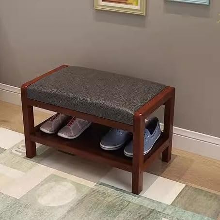Banc de canapé à langer et meuble de rangement multi-usage en bois - 2