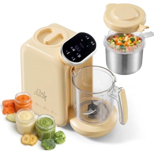Chefhandy 5 in 1 Baby Food Preparer, Baby Food Processor, Baby Porridge Prep, for Every Food Phase and All Development Levels