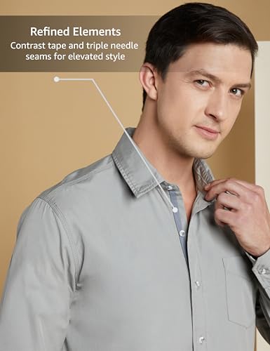 Image of Symbol Premium Men's Casual Cotton Poplin Shirt (Regular Fit)