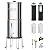 Purewell 2.25G Gravity Water Filter System with Water Level Window, 8-Stage 0.01?m Ultra-Filtration Stainless Steel Countertop System with 4 Filters and Stand, Reduce Fluoride and Chlorine, PW-KS-CF
