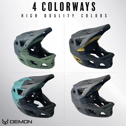 Image of Demon United Podium X MIPS Full Face Mountain Bike Helmet- Removable Fit Pad Options- Advanced Venting System-Lightweight - Fullface DH BMX MTB Helmet