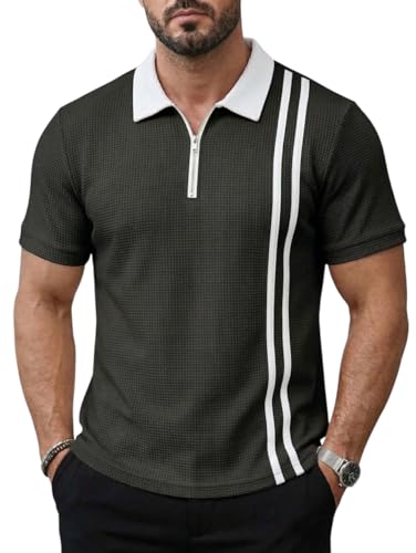 Image of JVX Men Polo T Shirt || Waffle Polo T Shirt for Men || Regular Fit Knitted Tshirt for Man || Coller T-Shirt (Available in Plus Size, Also Available in Combo Packs) (MRT-224)
