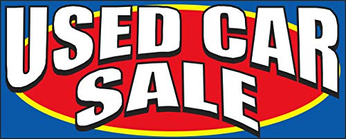 SSWBasics Windshield Banner with Bungee Cord - Used Car...