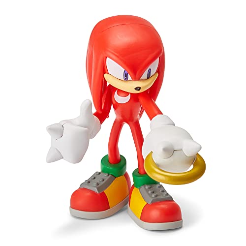 Sonic The Hedgehog Action Figure Toy – Knuckles Figure with Sonic, Knuckles, Amy Rose, and Shadow Fi