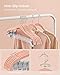 SONGMICS 30-Pack Pants Hangers, 16.7-Inch Long Velvet Hangers with Adjustable Clips, Heavy-Duty, Non-Slip Skirt Hangers, Space-Saving for Pants, Skirts, Coats, Dresses, Light Pink UCRF12PK30