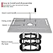 PYLOHWIT Router Lift and Aluminum Router Plate W/Sliding Fence and Miter Gauge for Wood Router Trimming Machine Working Benches DIY Tool(Black Plate Set)