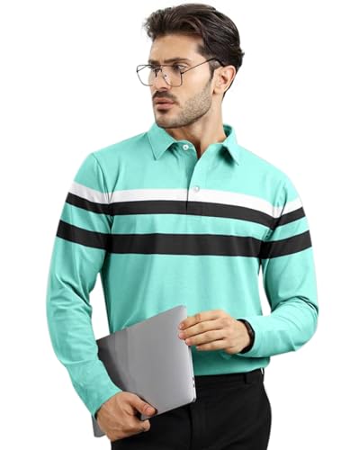 Image of AUSK Men Polo T-Shirt || Full Sleeves Polo T Shirts for Men || Mens T-Shirts