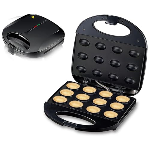 Macchina Elettrica per Biscotti Alle Noci con Piastre Antiaderenti, Riscaldamento