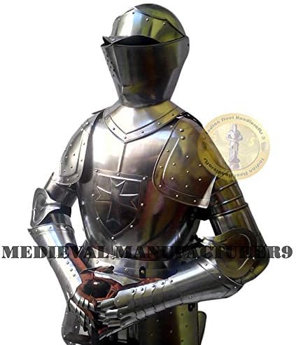 Armor Crusader Full Suit of Armor Medieval Wearable Knight Body Armor Halloween