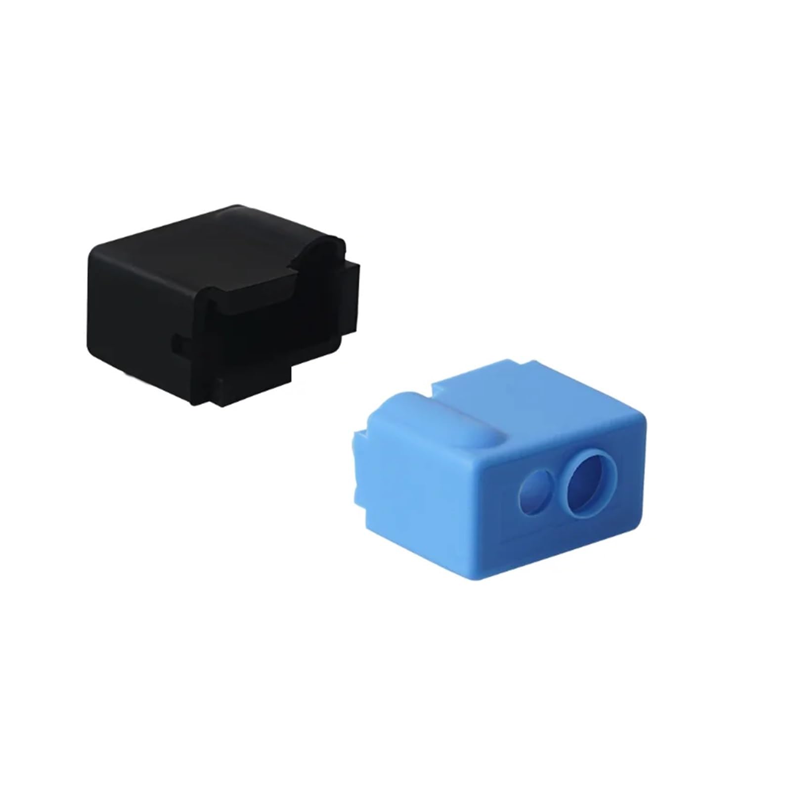 tianwandong 2 stücke Silikon Socke Abdeckung Schutz 3D Drucker Teile PT100 Wärme Block Hotend Heizung(1pc Black 1pc Blue)