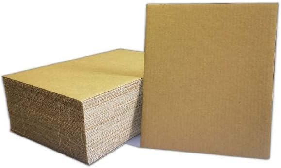 36 Packs 12x12 Inch Corrugated Cardboard Sheets, Premium Brown Kraft Corrugated Cardboard Divider Inserts Bulk Flat for Shipping, Mailing, DIY Décor