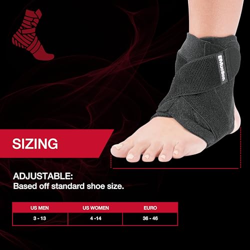 Mueller Adjustable Ankle Stabilizer, Black, One Size