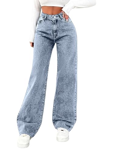Image of Glossia Women Baggy Jeans || Women Jeans Pant || Baggy Jean's for Women's High Waist || Straight Jean's for Women's || Ladies Jean,s for Woman || Loose Jean,s for Woman Stylish (B0DSC97KXX)