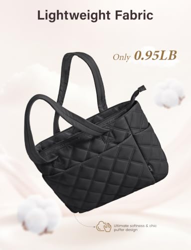 20L Uselike Quilted Puffer Tote Bag w/ Zipper & Compartments (Various) - image 6