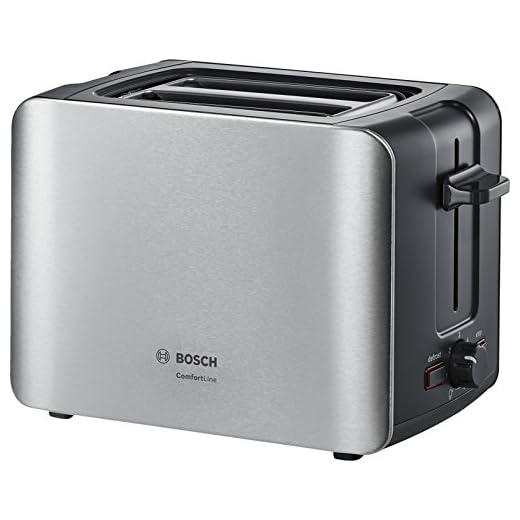 Bosch TAT6A913 Tostador,1090 W, 2 ranuras, color negro