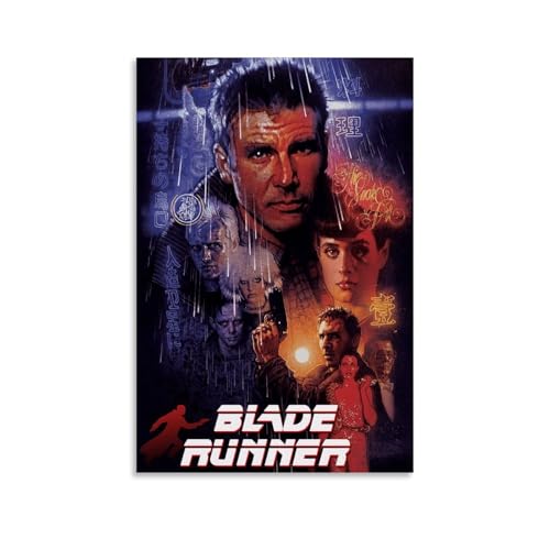 KAOTRPZH Póster de película Blade Runner para aficionados, póster retro, pintura decorativa, lienzo, arte de pared, sala de estar, póster de dormitorio, pintura de 08 x 12 pulgadas (20 x 30 cm)