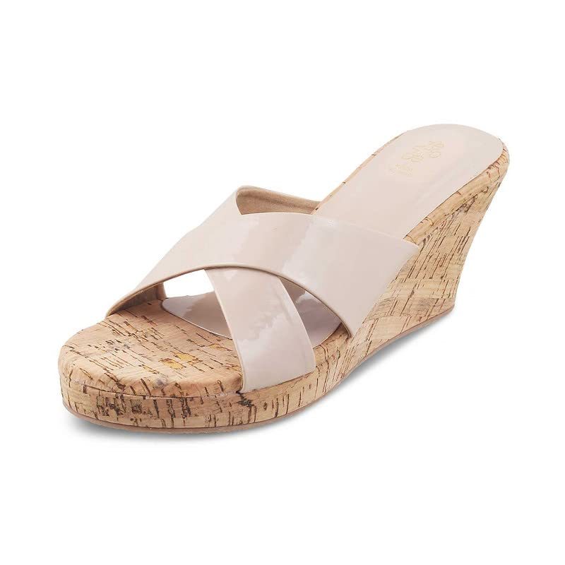 tresmode 221-SIMMY Beige Women Casual Wedge Heel Sandals EU/36 UK/3 :  Amazon.in: Shoes u0026 Handbags