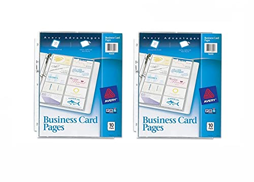 Avery Business Card Pages, Pack of 10 (76009) (2)