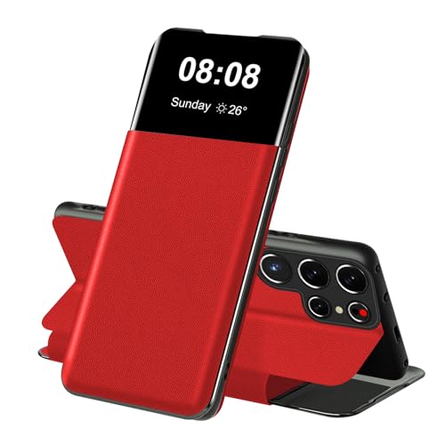 Protection intégrale Samsung S23 Ultra rouge silicone fin haut de gamme