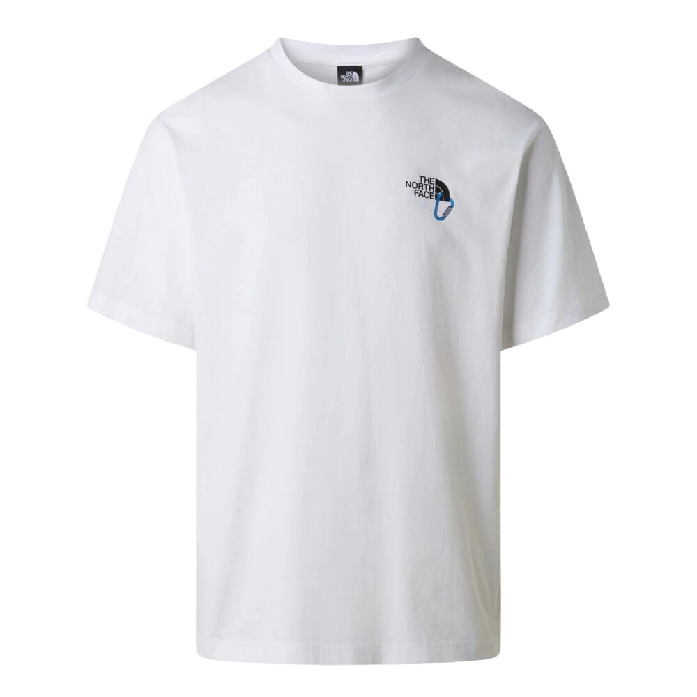 The North Face Unisex Explore Carabiner Relaxed T-Shirt, TNF White, M