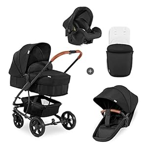 Hauck Pacific 4 Shop N Drive lichtgewicht buggyset tot 25 kg met Groep 0 autostoeltje, reiswieg om te bouwen tot…