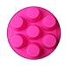 SHareling 7 Cavity Silicone Mold Muffin Pudding Mould Bakeware Round Cup Cake Pan Baking Tray (Random Color)