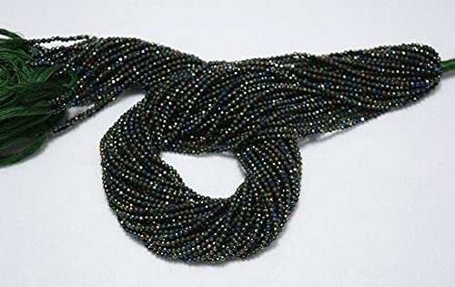 Perles spinelle noir 2mm pour créer vos bijoux bohèmes et colliers d'été - 2