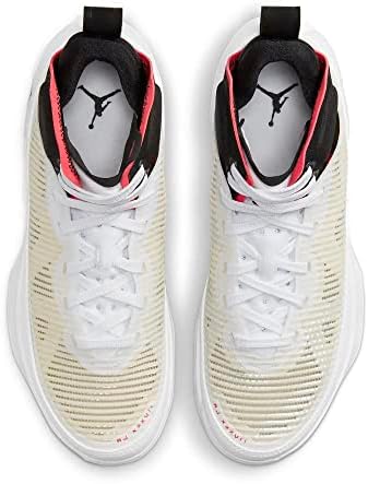 Nike Kid's Air Jordan XXXVII (GS) Basketball Shoe (White/Siren Red/Black, us_Footwear_Size_System, Big_Kid, Men, Numeric, Medium, Numeric_4_Point_5) | Image 4
