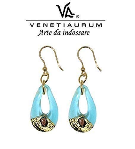 Venetiaurum - Offerta Orecchini Donna in Vetro Originale di Murano e argento 925 - Gioiello Made in Italy Certificato