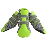 Petacc Scarpe per Cani Traspiranti Stivaletti per Cani Antiscivolo Adatta per Piccoli Cani XL